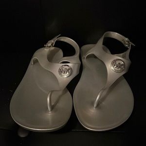 Silver Michael Kors Sandals